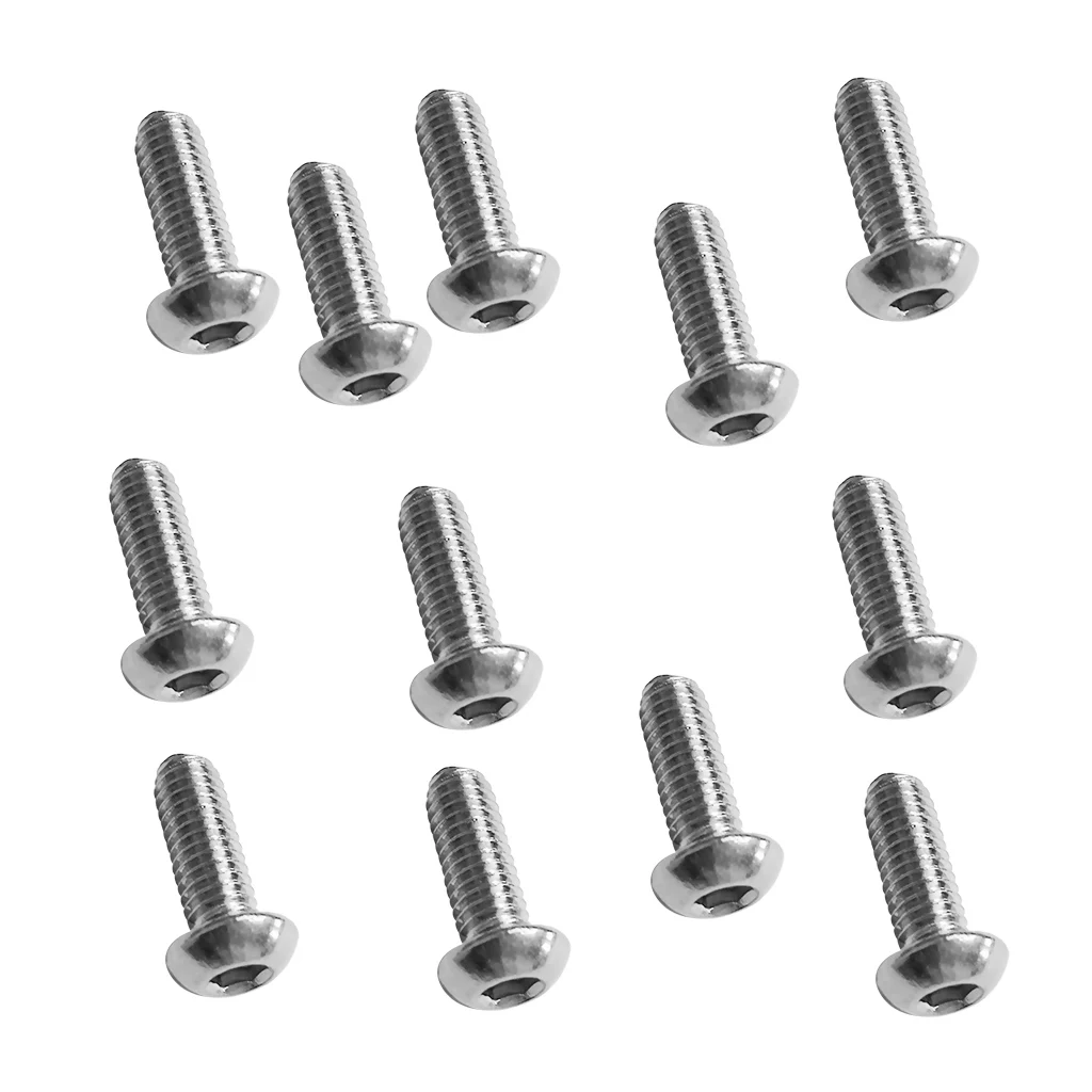 12Pcs M6 Stainless Steel Button Head Screw Bolt Kayak Pad Eye