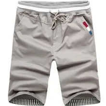 Модные красивые мужские новые шорты мужские повседневные х/Б мужские Шорты однотонные модные пляжные шорты новая модная трендовая мужская одежда