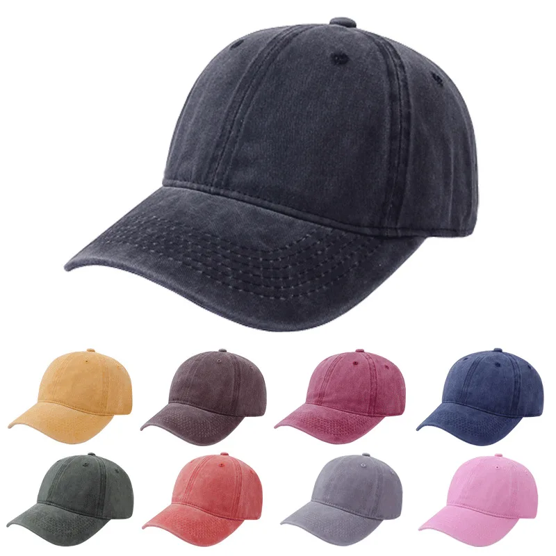 

Spring Adjustable Baseball Cap Bone Men Women Multicolor Snapback Outdoor Leisure Sun Hat Solid Color Hats M143