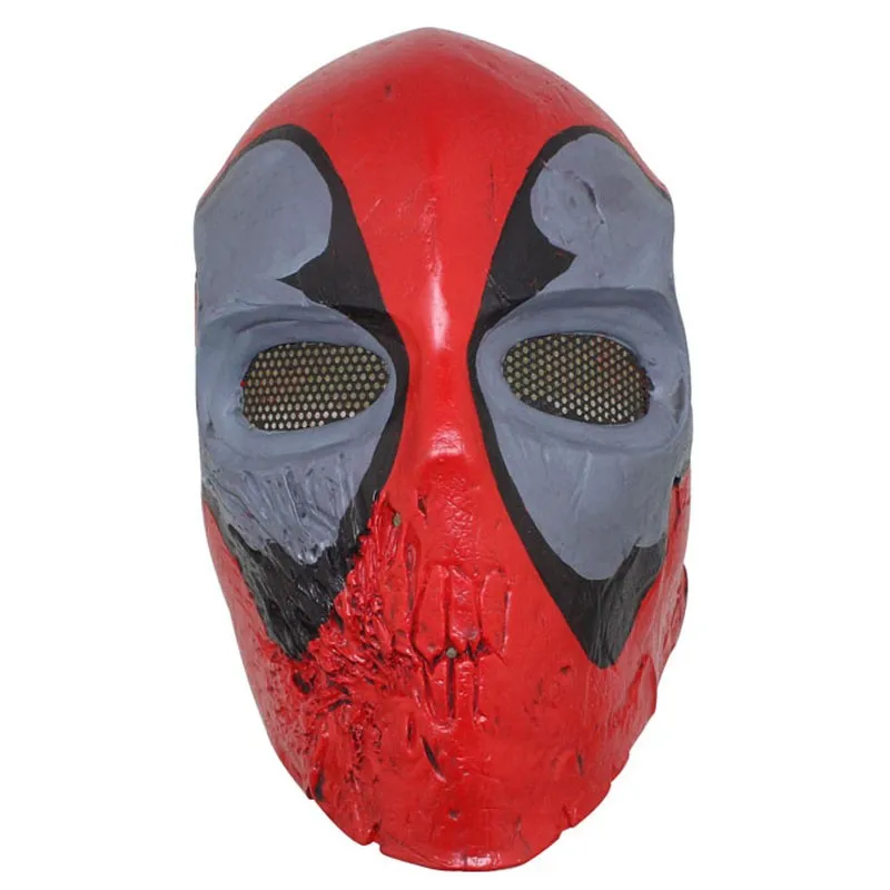 Deadpool Wade Winston Wilson Airsoft Fiberglass Cosplay Mask Halloween