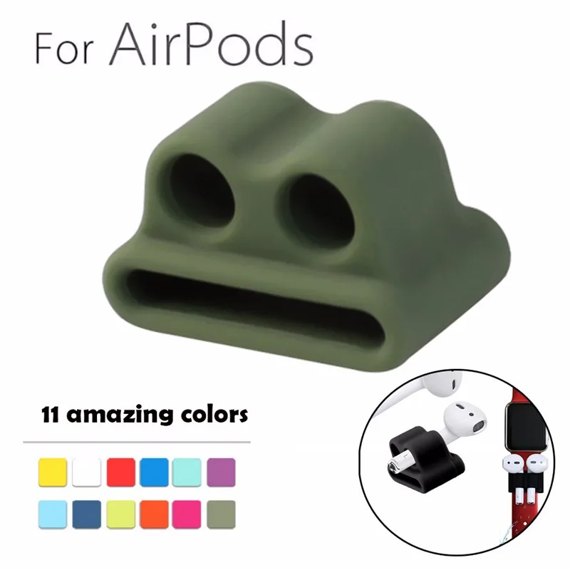

New Coming Accessories Loop String Silicone Case Cover Skin Holder Anti-lost Strap Colorful High Quality for Apple AirPods#YL10