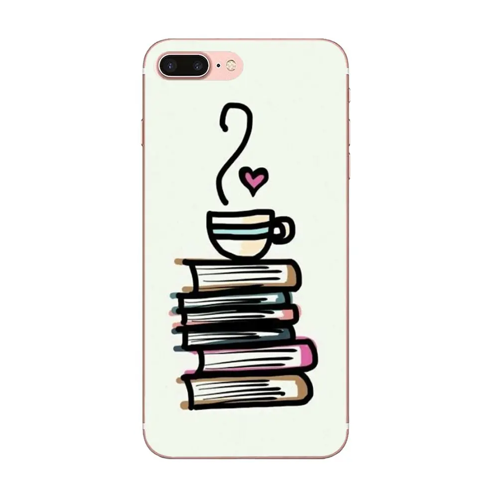 Книга и Кофе Чай Тонкий чехол из ТПУ для мобильного LG G2 G3 G4 G5 G6 G7 K4 K7 K8 K10 K12 K40 мини