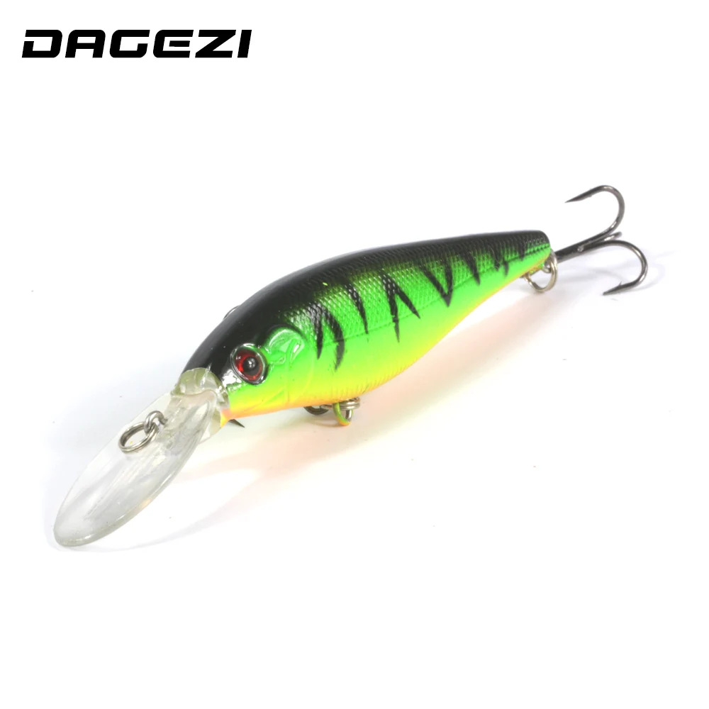  DAGEZI 10pcs/lot Minnow Fishing Lure 0.5-1.5M Deep swim hard bait 11CM 9G artificial baits minnow f