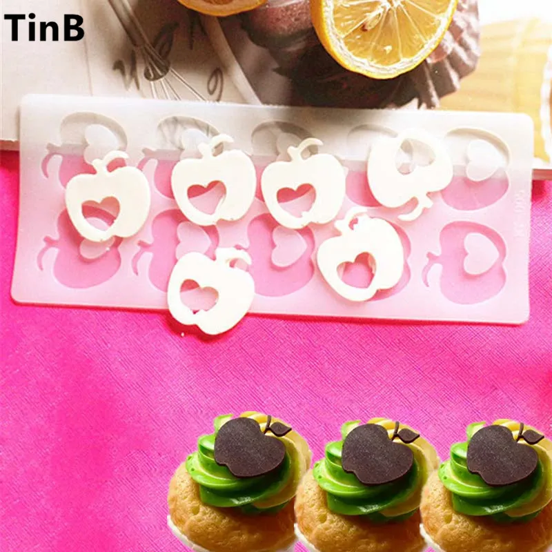 

DIY Cake Decorating Tools Apple Shape Silicone Chocolate Mold Cake Molds Kitchen Bakeware Chocolate Tools Cake Border Stencil
