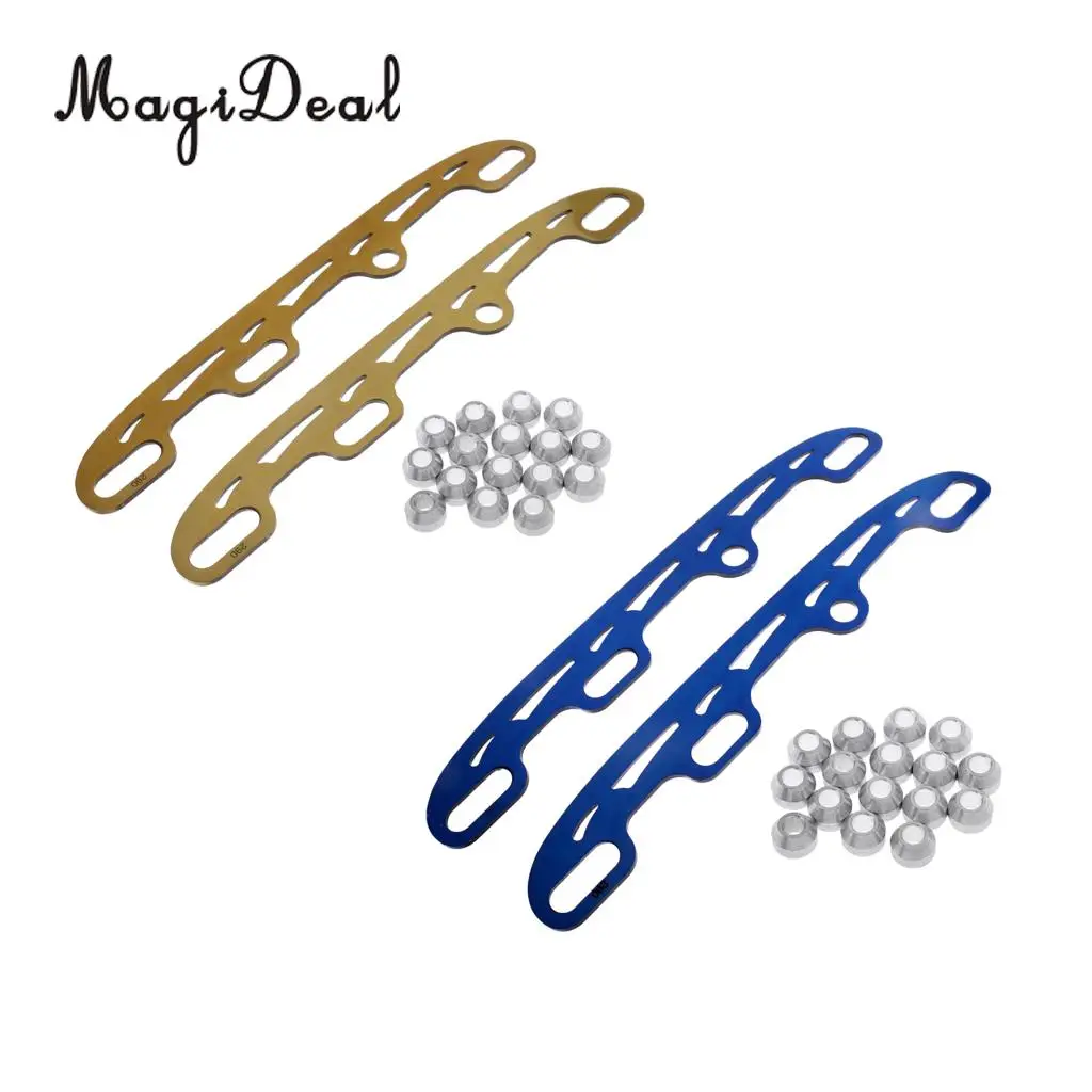 MagiDeal 2 Pieces Stainless Steel Figure Ice Skate Runnes Roller Skating Replacement Replacement Accessories for ice skates 