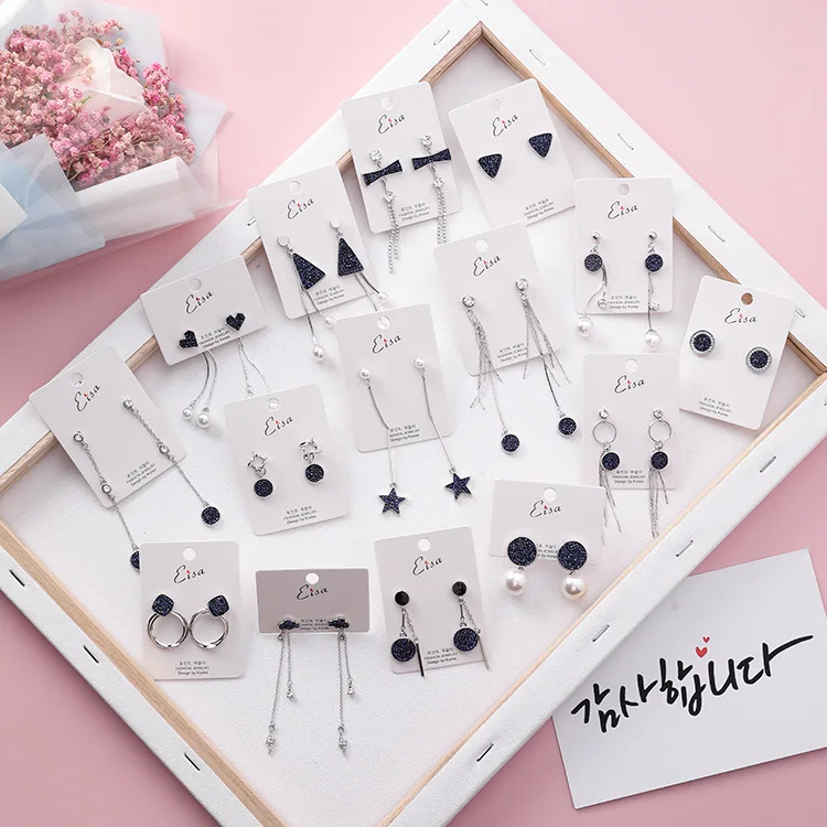 2018 Korea Fashion Jewelry Brincos Rhinestone Geometric Round Long Tassel Earrings For Women Drop Earing Boucle D'oreille | Украшения и
