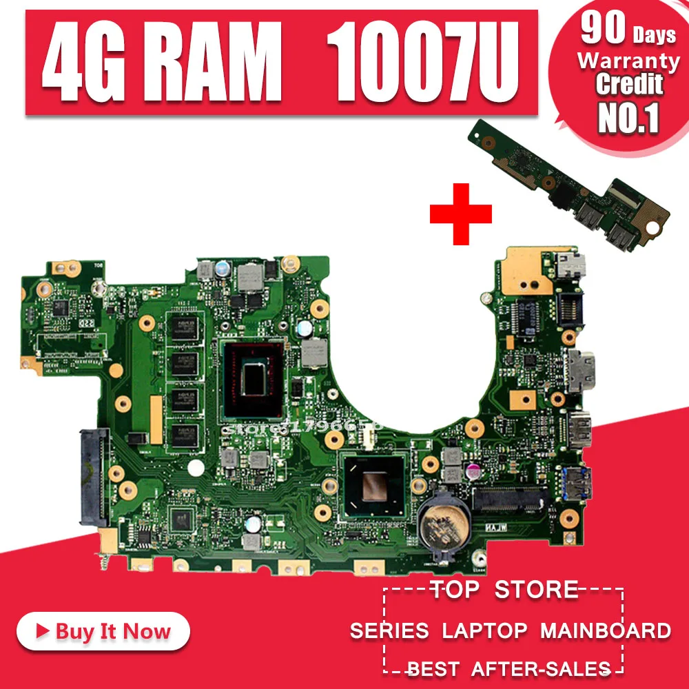 Отправка платы + X402CA для For Asus X502CA материнская плата ноутбука новая rev2.0 4 g RAM 1007u DDR3L