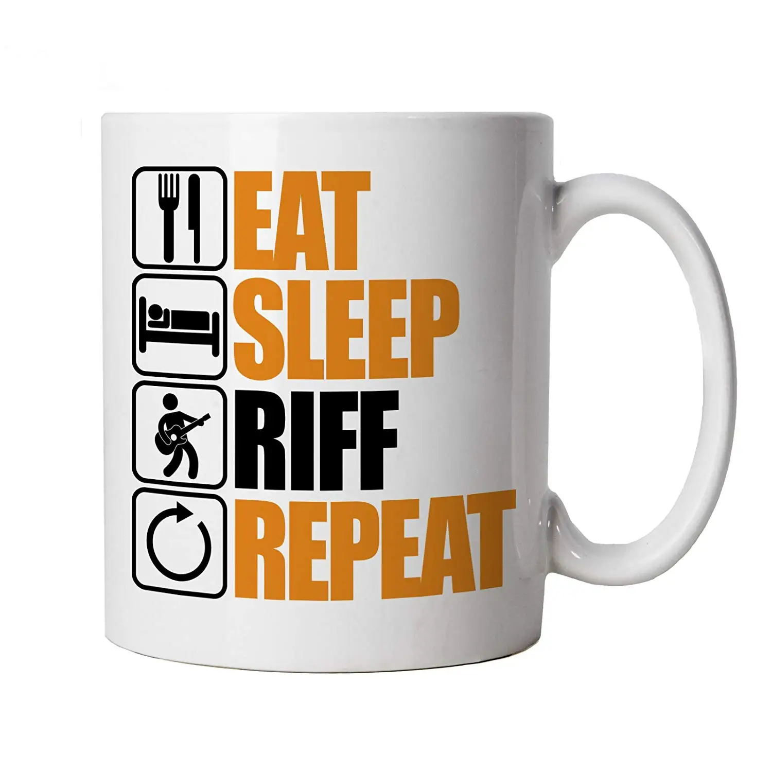 Eat Sleep Riff Repeat Guitar Mug | Дом и сад