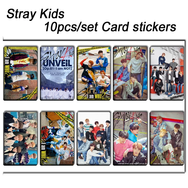 

10pcs/set Stray kids KPOP photo cards stickers album sticky adshesive kpop Stray kids lomo card photocard sticker SKD00711