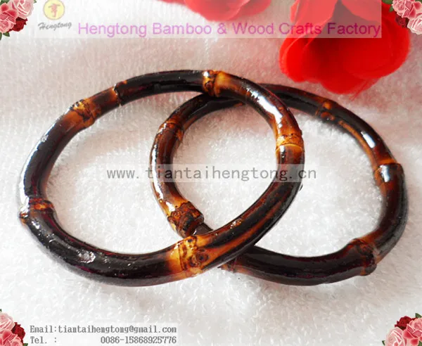 24pcs/pack cheap exquisite natural bamboo bangle,fashionable bamboo bracelet bamboo circle bamboo ring special free shipping 2