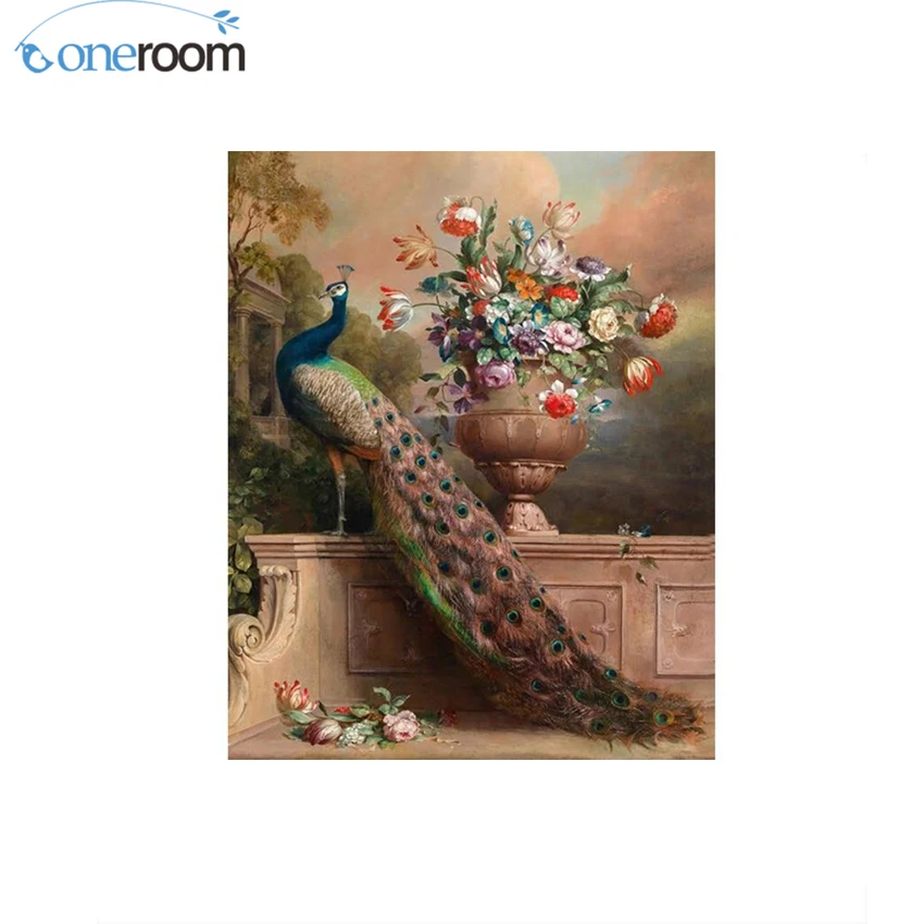 

oneroom diamond painting diamond embroidery peacock counted cross stitch kit hobbies and craft diamond mosaic peacocks