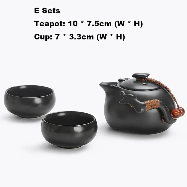 Penguin Teapot Outdoor Portable Travel Set Ding Kiln Ceramic Porcelain