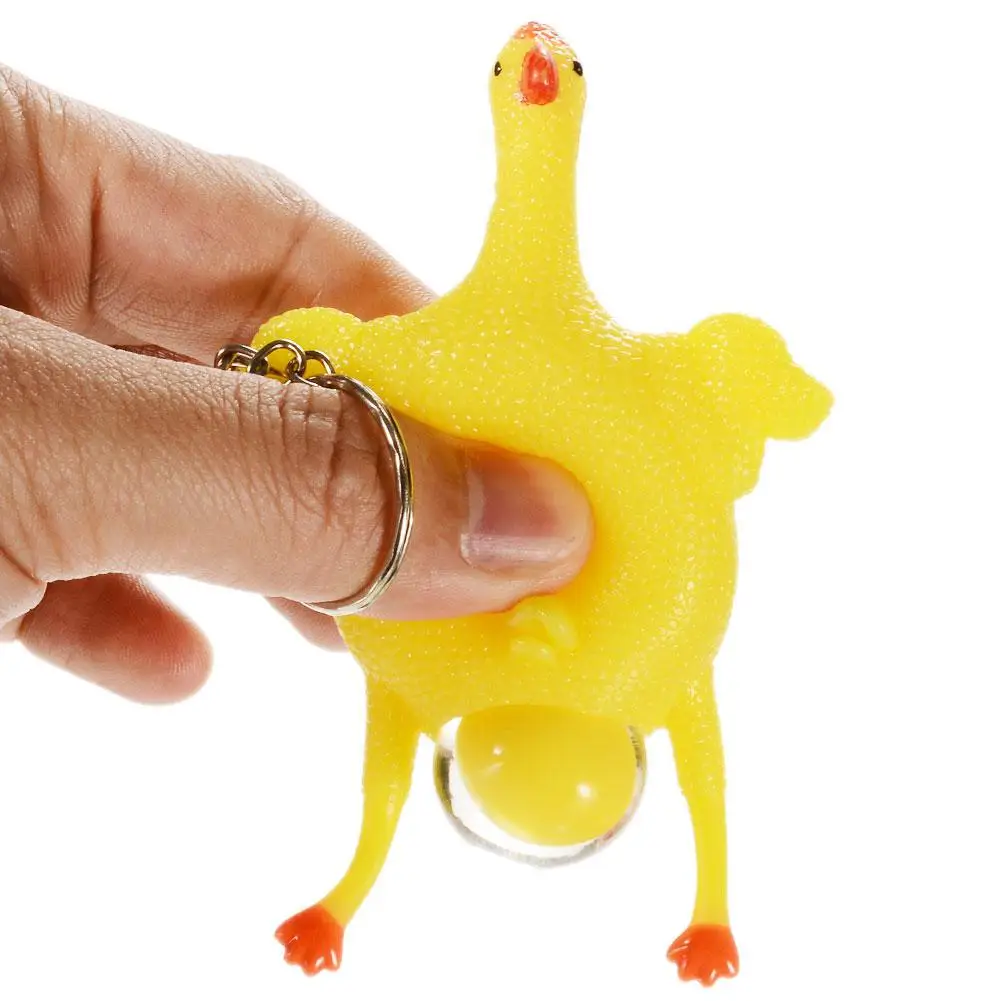 

HobbyLane Funny Gadgets Gag Toys Chicken Laying Egg Vent Chicken Jokes Maker Keyring Egg Laying Hens Crowded Stress Hot Sale
