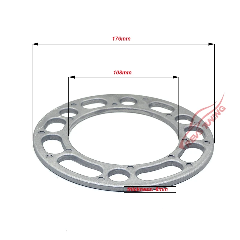4 шт., универсальные, 6 мм, 5x139,7, 6x139,7, алюминиевые, автомобильные, сплав, обода колеса, прокладки, пластины