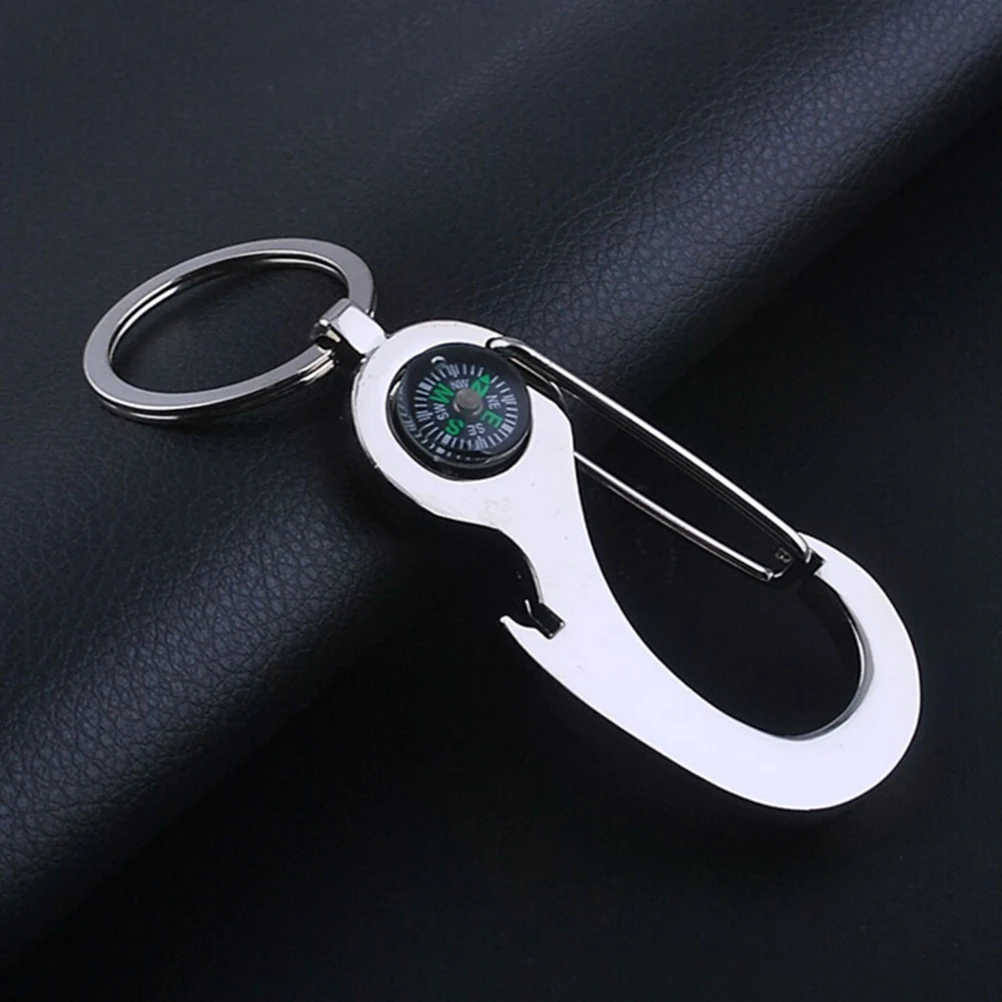 Climbing Outdoor Camping Hiking Key Ring Compass Useful Compass Keychain Compass Waist Hanging Car Key Ring