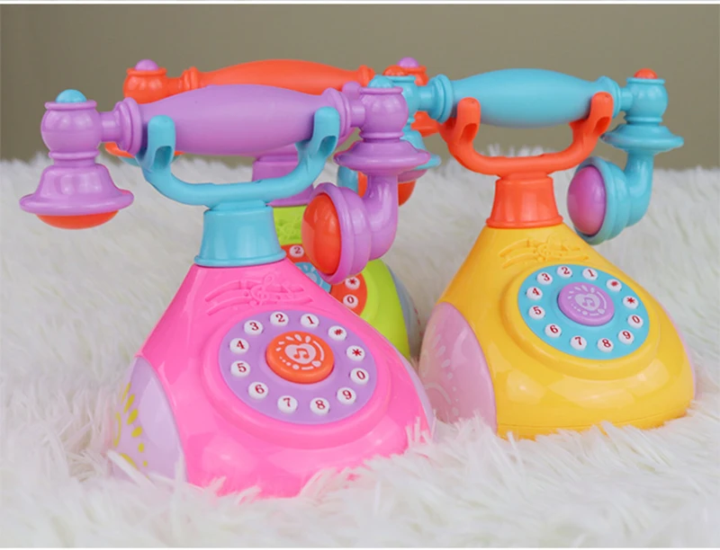 Музыкальные игрушки детский телефон игрушка симулятор Ретро стационарный телефон детский телефон мобильные, музыкальные игрушки для