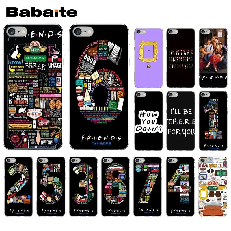 

Babaite TV Show Friends Transparent TPU Soft Silicone Phone Cover for iPhone X XS MAX 6 6s 7 7plus 8 8Plus 5 5S SE XR