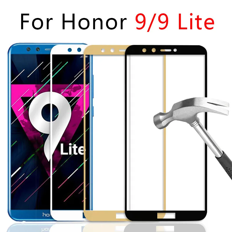 Защитное стекло для Honor 9 Lite легкое закаленное защита экрана телефона Huawei lite 9Light lai