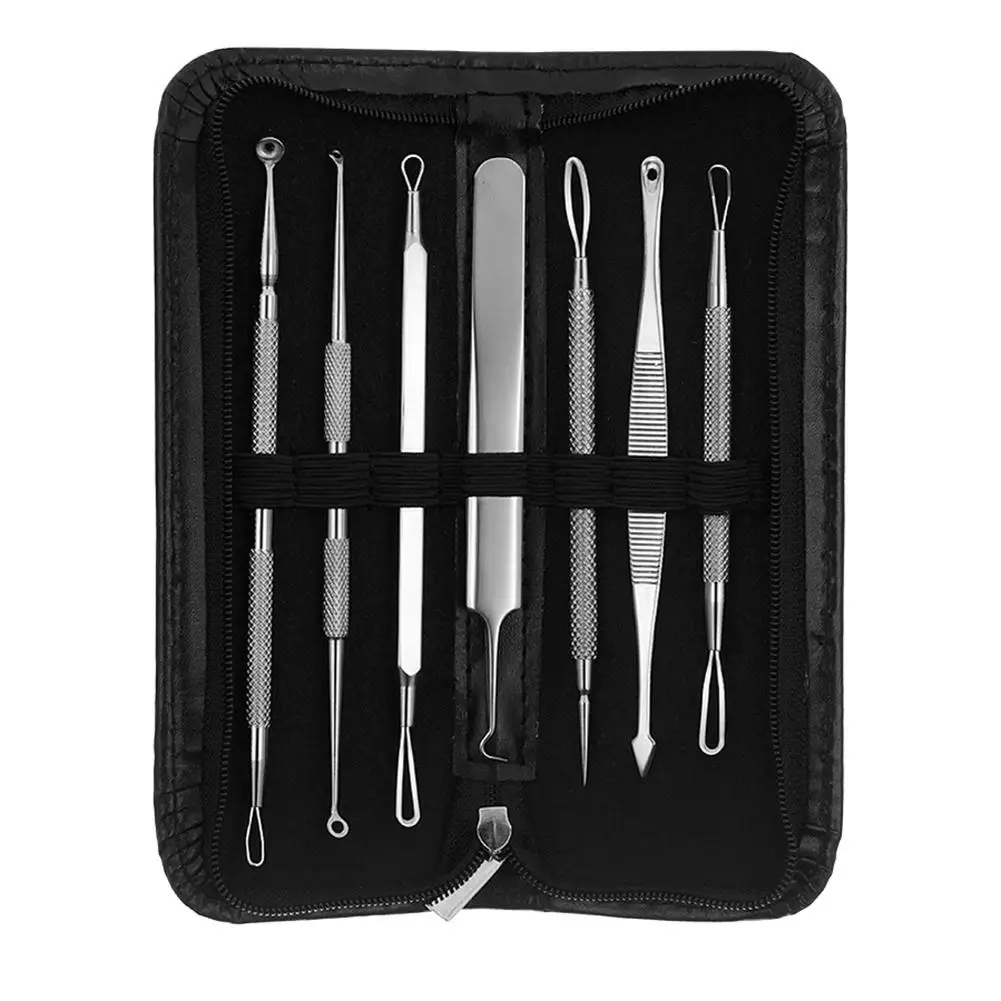 7Pcs Blackhead Remover Tool Kit Facial Pimple Removal Tools Blemish