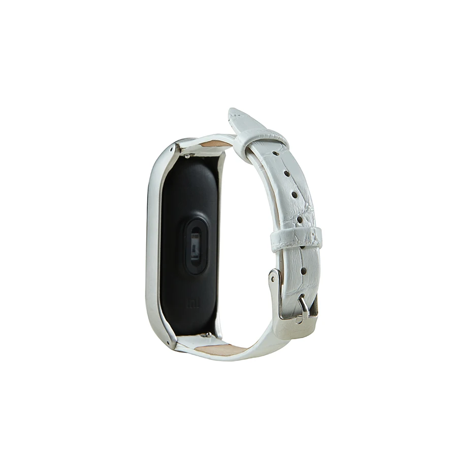 Металлический чехол из натуральной кожи ремешок для Xiaomi Mi Band 3 Miband браслет Correas 5