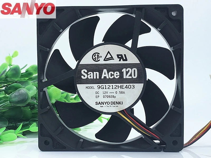 Оригинальный Для Sanyo 9G1212HE403 12cm12025 12В 0.58A 4 линии ШИМ контроль температуры