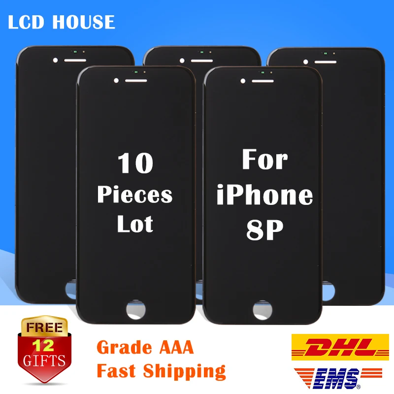 Дисплей сенсорный экран дигитайзер для iPhone 8 + плюс замена заводской LCD оптовая