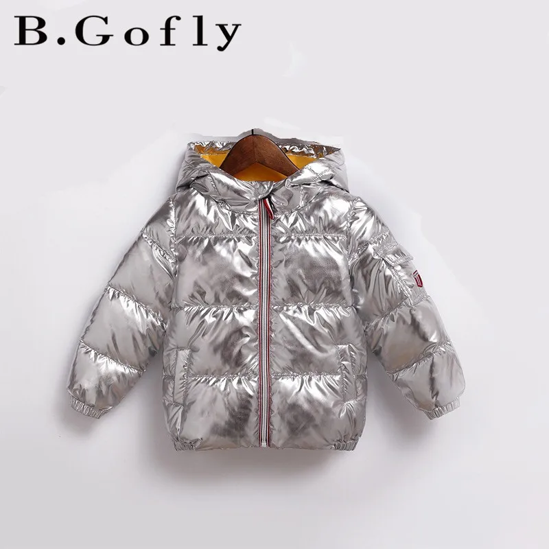 

2018 Fashion Boy Toddler Baby Clothing Coat Baby Girls Warm Hooded Coats Outwear Down Cotton Silver Winter Jackets Children