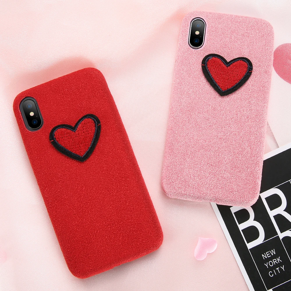 DOEES Soft Phone Case For iPhone 7 8 Plus X 10 Cover Microfiber Ultra