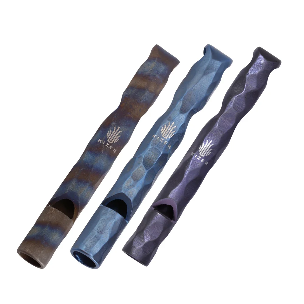 Tanie KIZER Survival Titanium Whistle T106 otwieracz do butelek bezpieczeństwo w razie wypadku gwizdki Multifuntional Outdoor Camping narzędzie edc