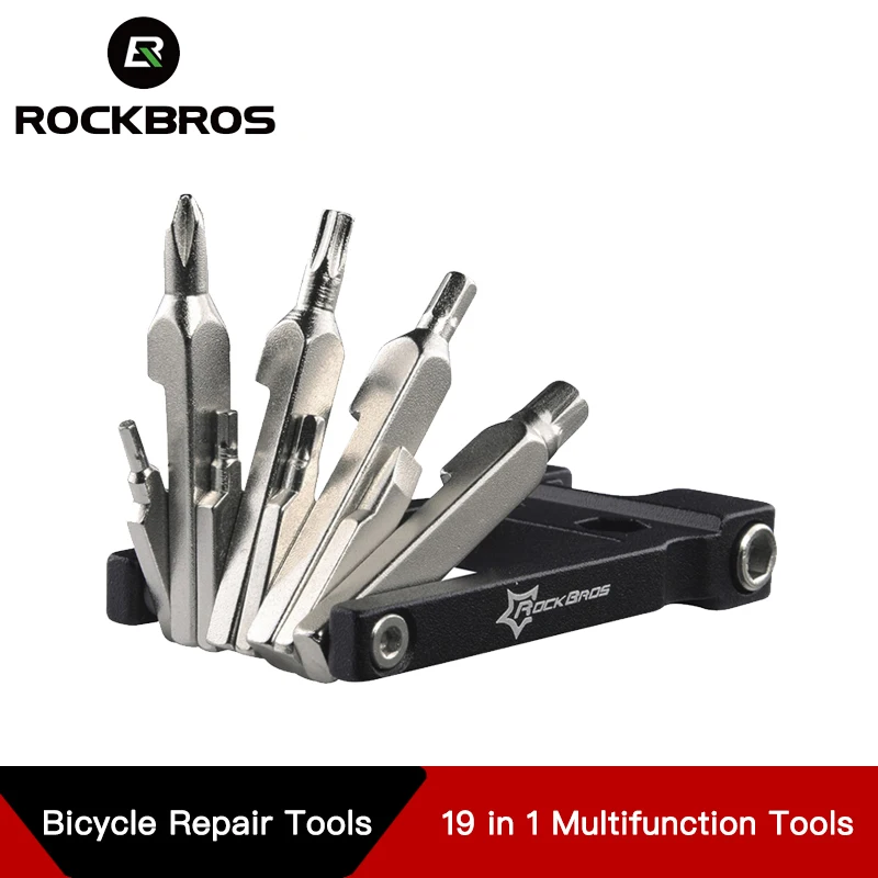 ROCKBROS 19 в 1 Многофункциональный ремонт велосипеда набор инструментов MTB Нижний