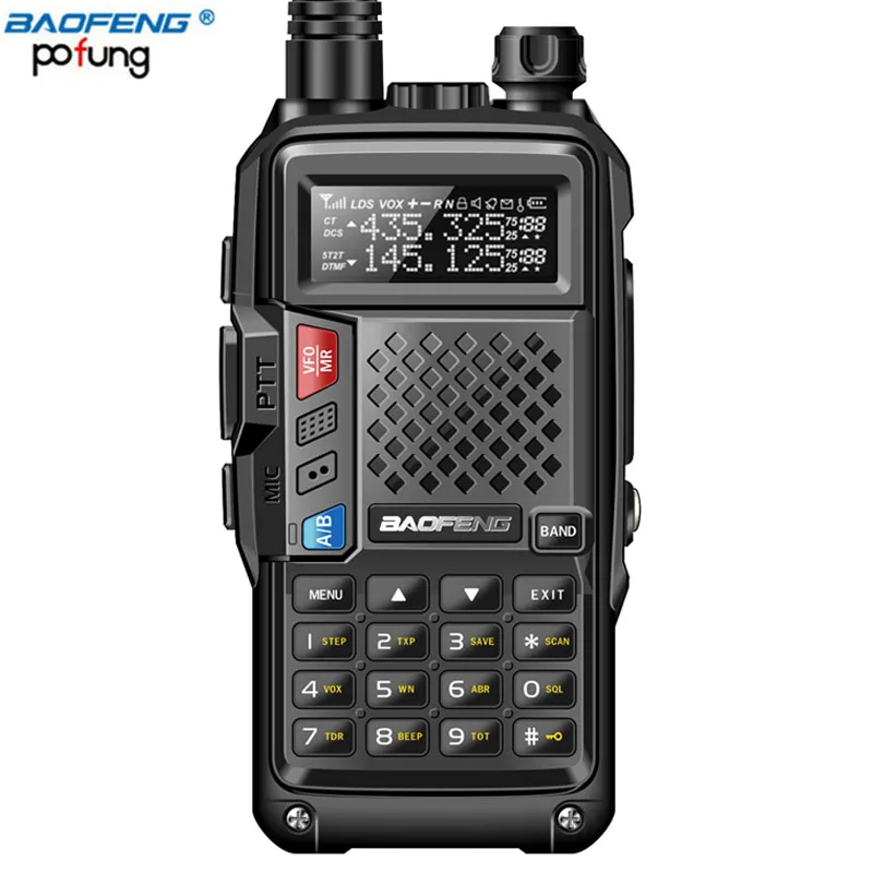 2018 Baofeng BF-UVB3 плюс 8 Вт высокое Мощность UHF/VHF Dual Band 10 км Long Range thickenbattery walkie talkie несколько Режим зарядки