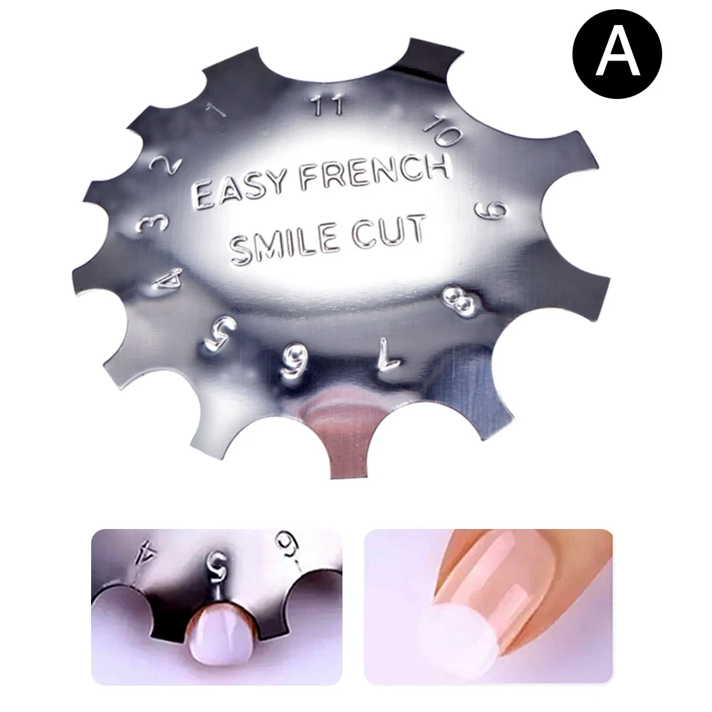 Fulljion ножницы для ногтей из нержавеющей стали для дизайна ногтей инструмент для смайликов Инструменты для укладки - Цвет: Style A