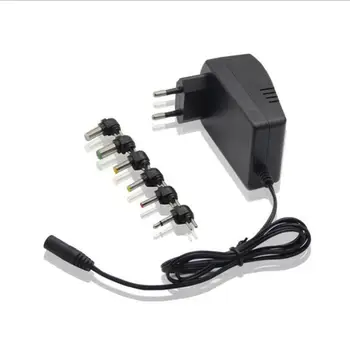 

EU Plug 3.0A Universal AC 100/240V DC Adapter Converter 6 Plugs DC 3, 4.5, 6, 7.5, 9, 12 V 30 Power Charger