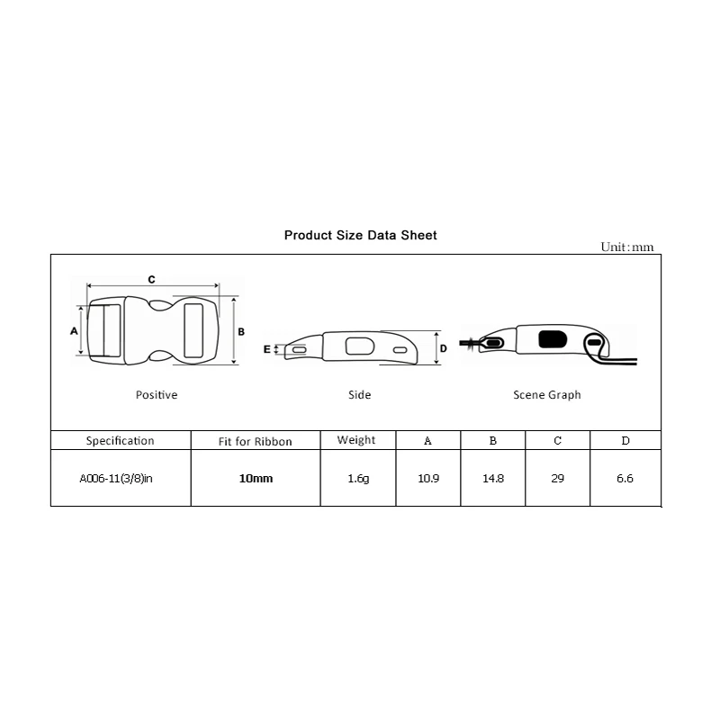 YOUGLE 100 pcs 3/8 \