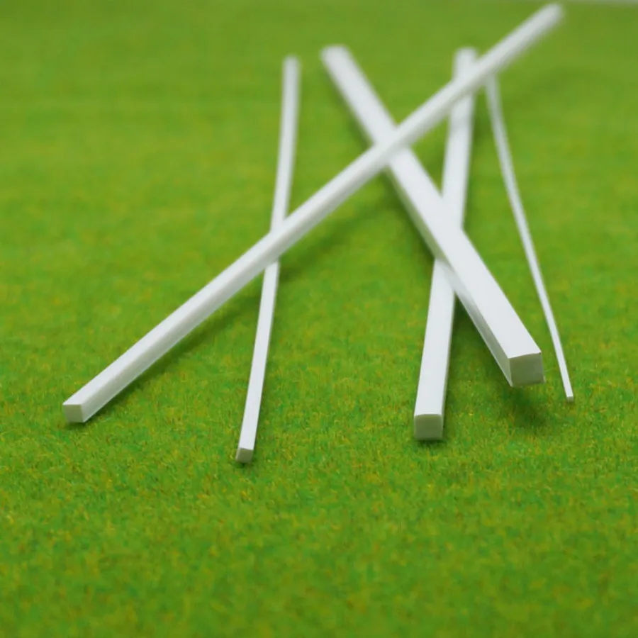 100pcs 0.5 2mm ABS plastic white Square Rod stick for architecture