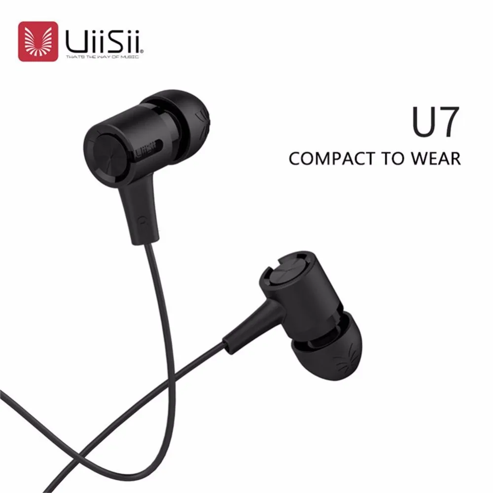 UIISII U7 наушники вкладыши гибридные технологии Hi Fi с тройным драйвером