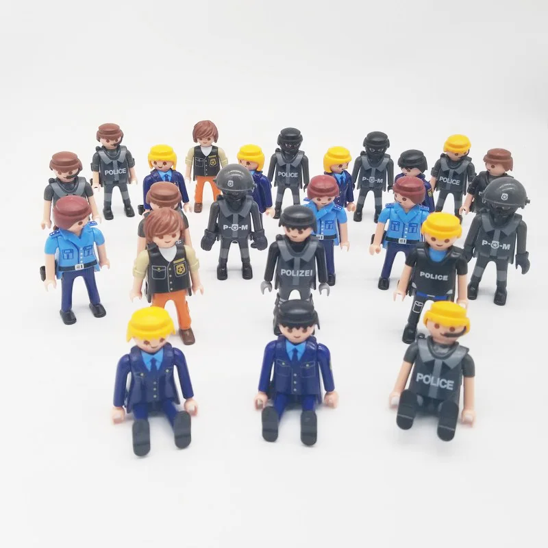 Playmobil 7 см военные фигурки модель Moc подарок для детей случайный стиль распродажа