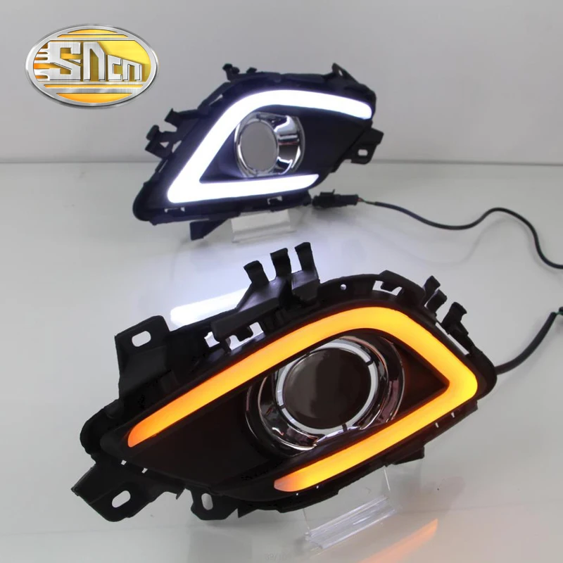 

SNCN LED Daytime Running Light For Mazda 6 2013 2014 2015 2016,Car Accessories Waterproof ABS 12V DRL Fog Lamp Decoration