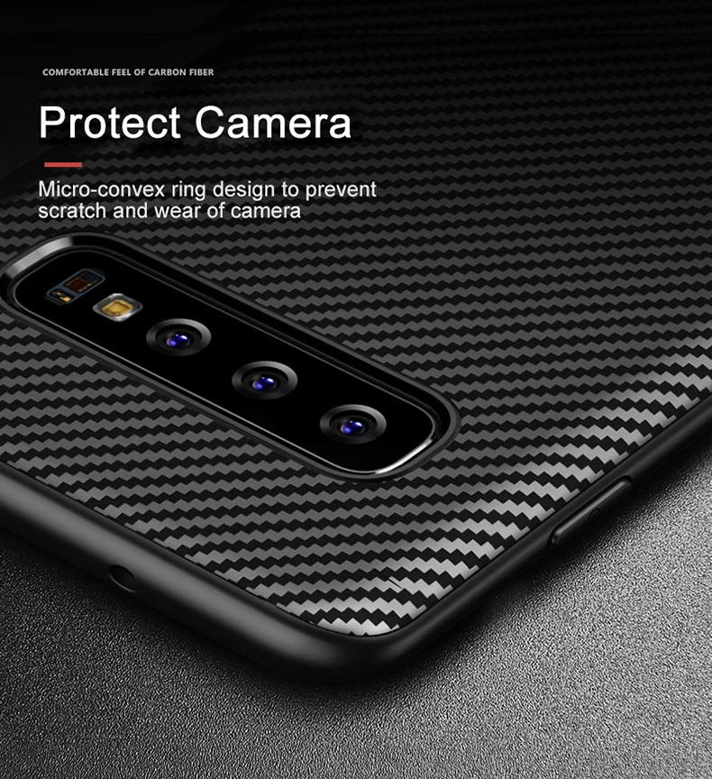 For Samsung Galaxy S9/10 Plus Anti-fingerprint Case 2019 Silicone Soft TPU Phone Back Cover For S10 Lite Plain Solid Color Shell