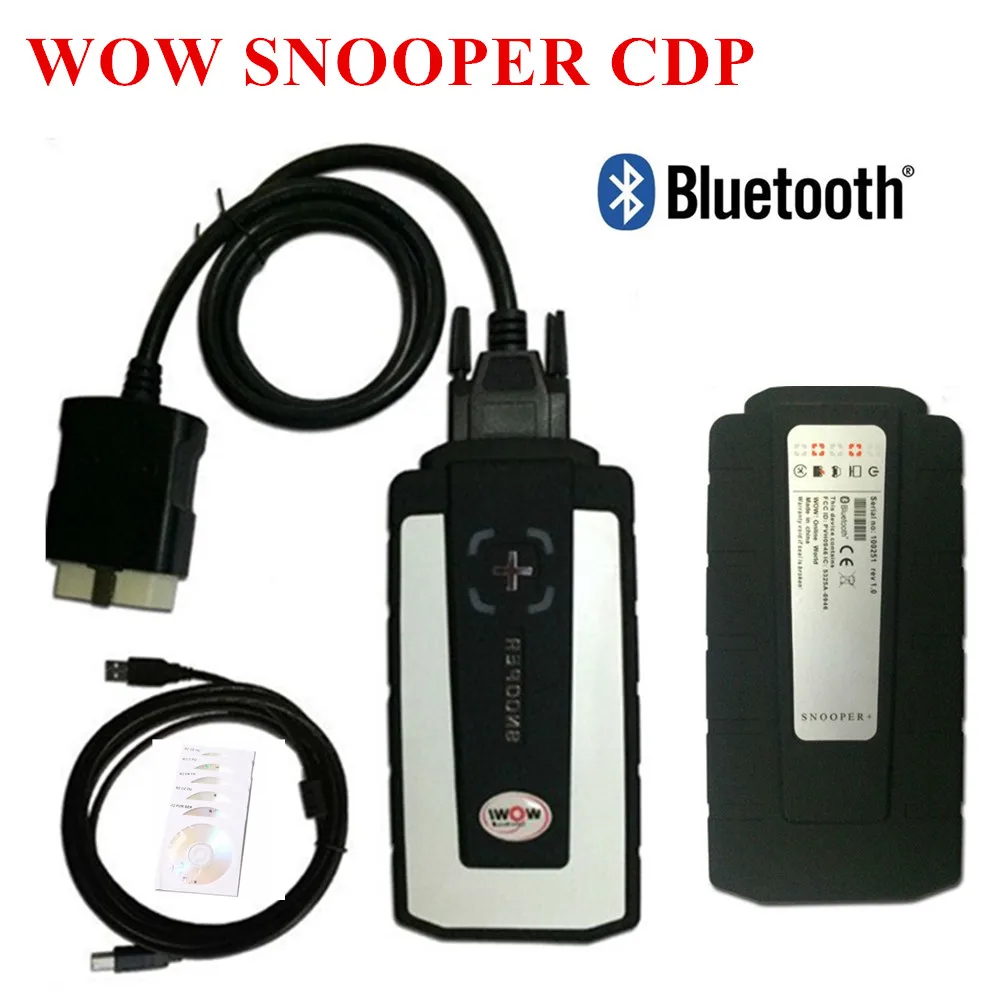 2019 High quality WOW Snooper vd ds150e cdp wow cdp with Bluetooth V5.008R2 2016.R0 NEW keygen OBD OBD2 Scanner Tool for delphis