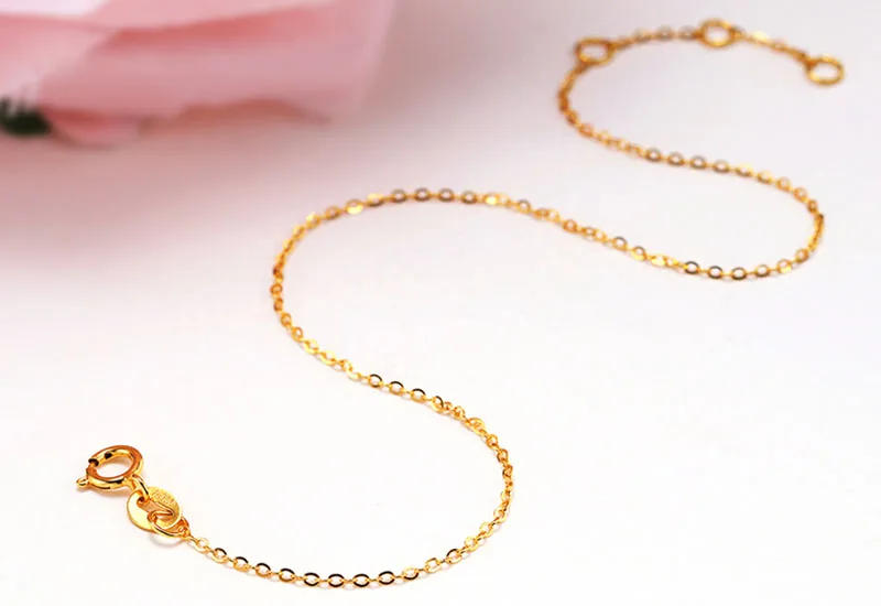 18k Au750 gold chain bracelet (10)