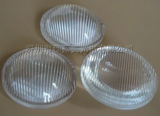 

High power LED lens 23MM pinstripe ,Led optical lenses , convex lens