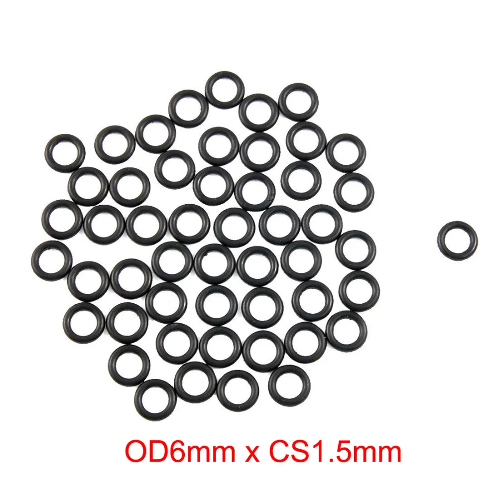 OD6mm x CS1.5mm из резиновой смеси на основе бутадиен-нитрильный каучук o-образный кольцо уплотнительное кольцо масляное уплотнение