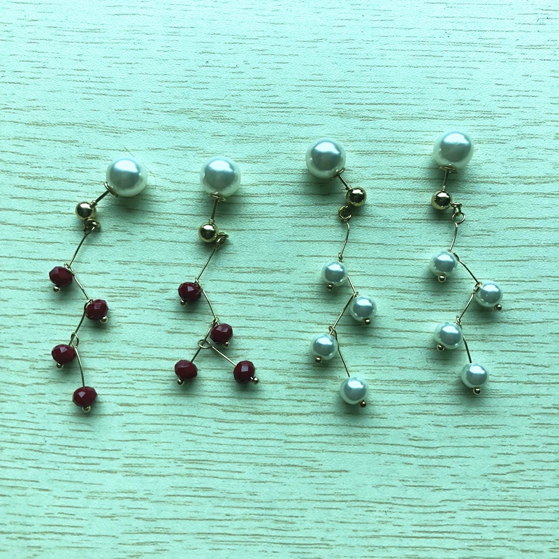 

2018 Explosive Fringed Acrylic beads Dendritic KC Alloy Accessories Simple Non-Allergic Skin Wholesale More Discount S018