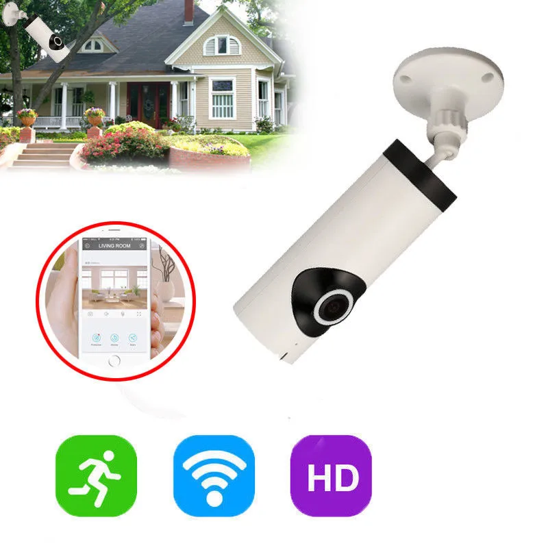 

Full View 180 Degree Panoramic Camera WiFi Smart Camera Two-way Video Home Security Baby Monitor Night Vision EU/US plug