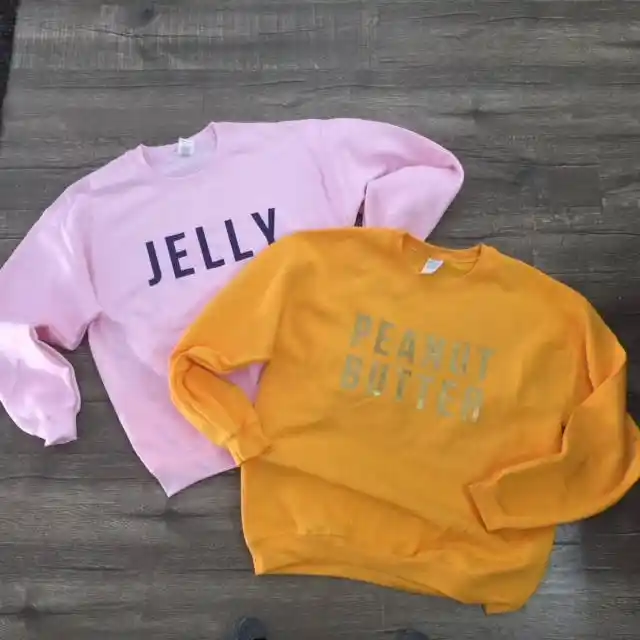 Peanut Butter Or Jelly Sweatshirt Women Long Sleeve Cute Couple