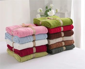 

New arrival Soft knitted Blanket wool Cotton Breathable Warm Solid Throw Blanker For Bed/Sofa/Air 120x180cm