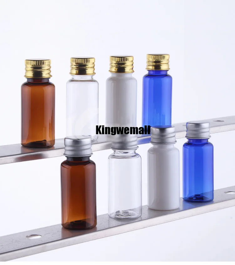 Download 300pcs/lot 15ml Empty Plastic Transparent Perfume Mini Bottle with Aluminum Cap-in Refillable ...