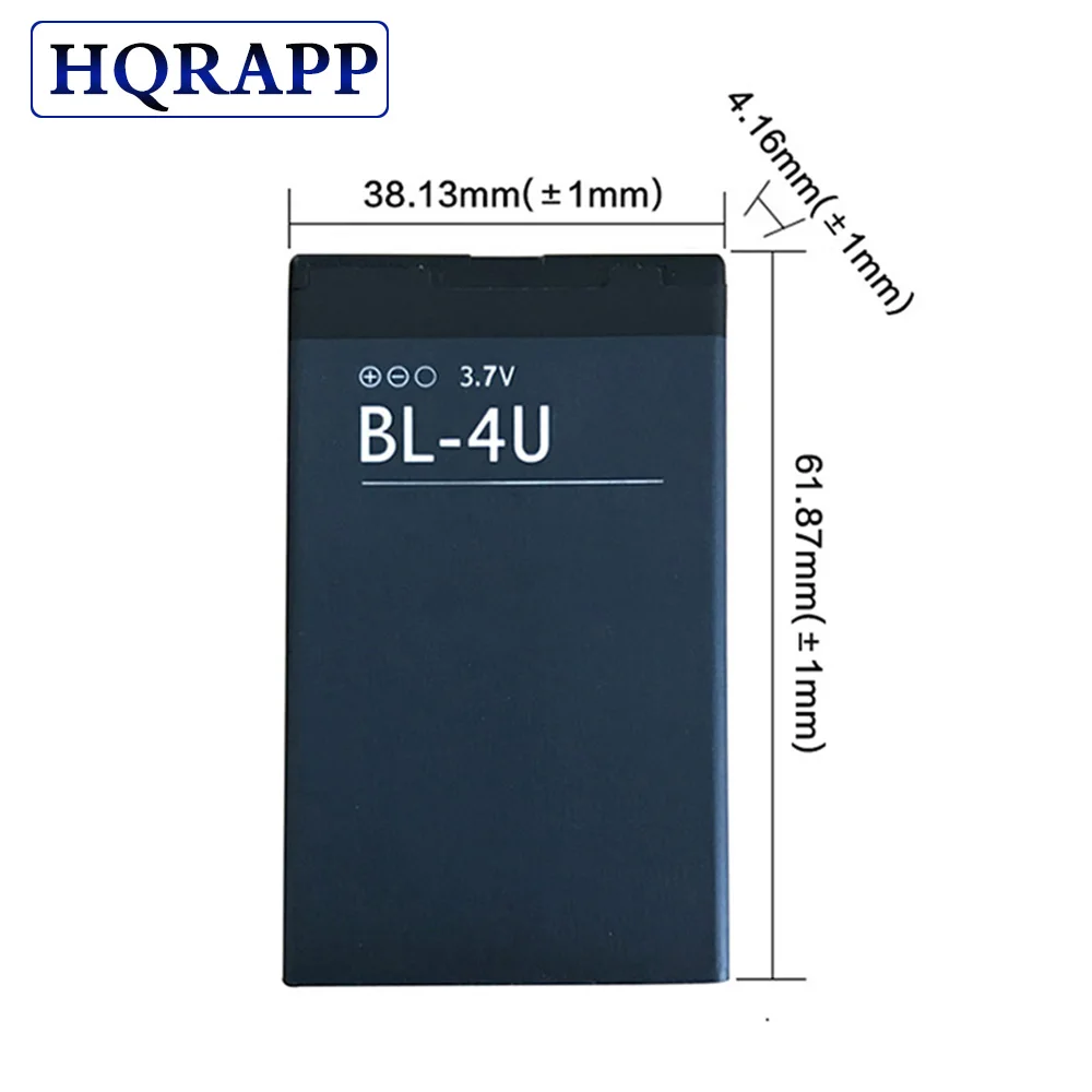 Аккумулятор BL4U BL 4U для телефона 1 шт. 1000 мАч литий ионный аккумулятор Nokia 3120c 5250 206 515