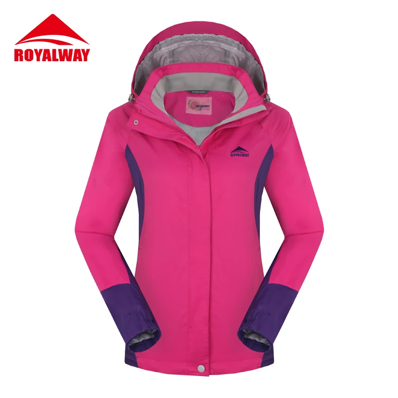 

ROYALWAY 2017 New Arrival Spring Outdoor Camping Hiking Jackets Women Waterproof Jackets Windbreaker#ROL4115D